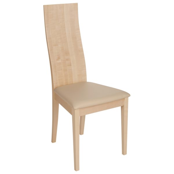 Stuhl Ahorn massiv, geölt und gepolstert 1030-1