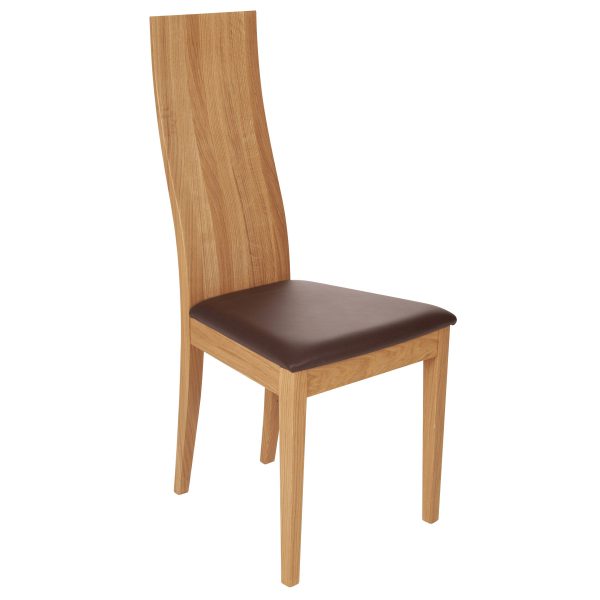 Stuhl Eiche massiv, geölt und gepolstert 1030-1