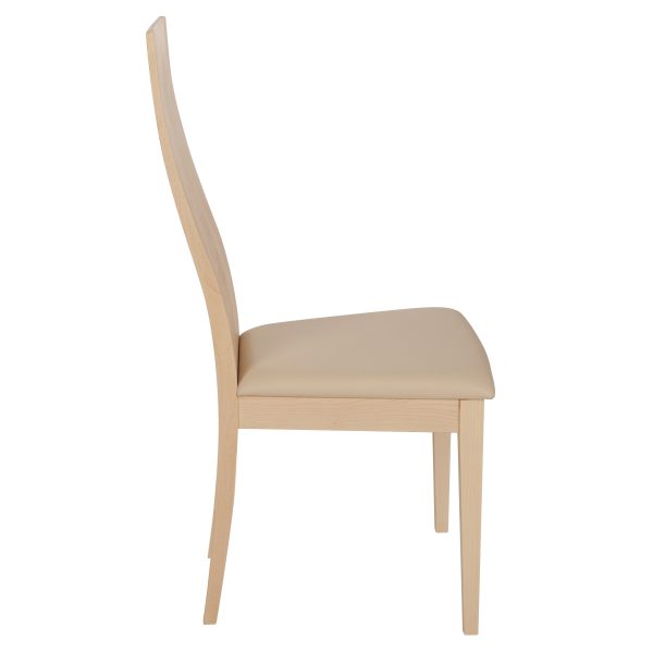 Stuhl Ahorn massiv, geölt und gepolstert 1030-3