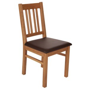 Stuhl Eiche massiv, geölt und gepolstert 1110-1