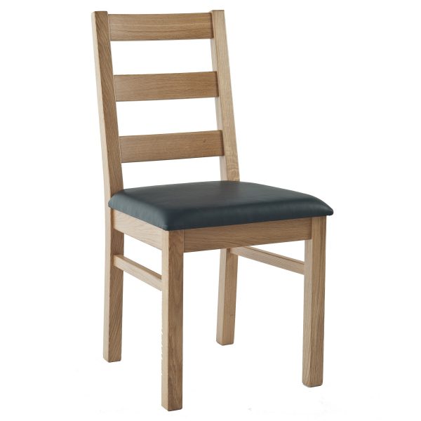 Stuhl Eiche massiv, geölt und gepolstert 1130-1