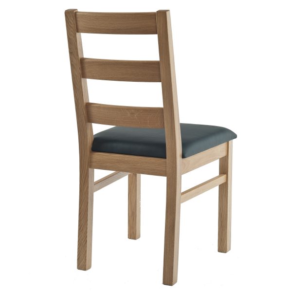 Stuhl Eiche massiv, geölt und gepolstert 1130-2