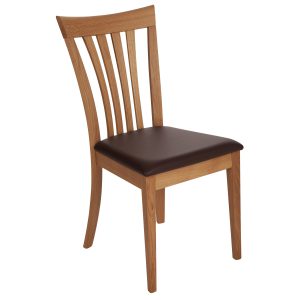 Stuhl Eiche massiv, geölt und gepolstert 1300-1