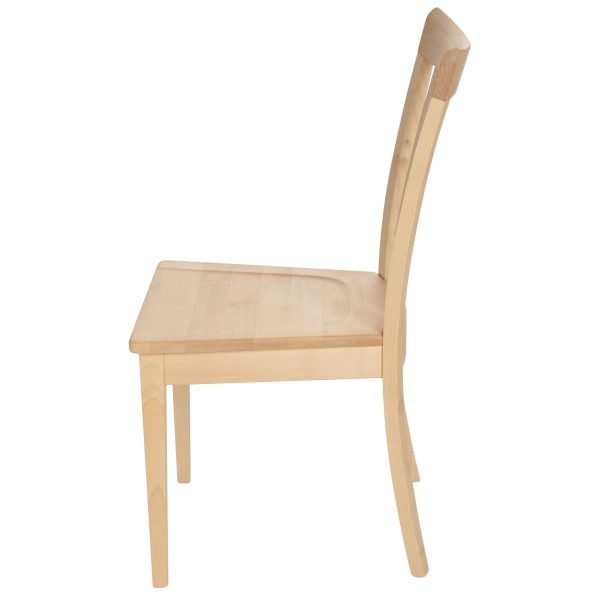 Stuhl Ahorn massiv, geölt - Holzstuhl 1300 mit geölter Oberfläche aus