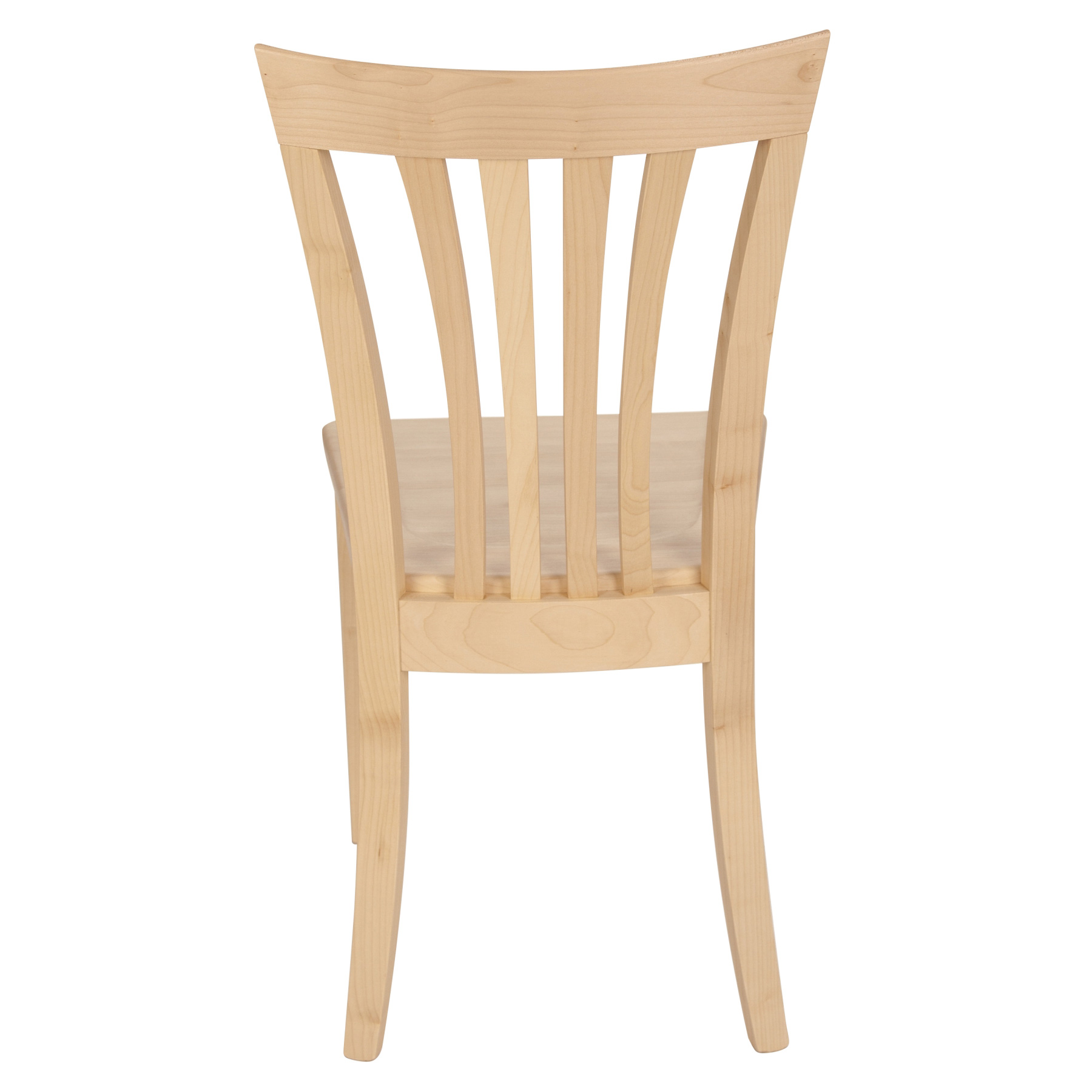 Stuhl Ahorn massiv, geölt - Holzstuhl 1300 mit geölter Oberfläche aus
