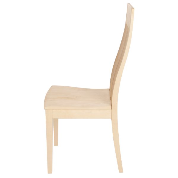 Stuhl Ahorn massiv, geölt - Holzstuhl 1390 mit geölter Oberfläche aus