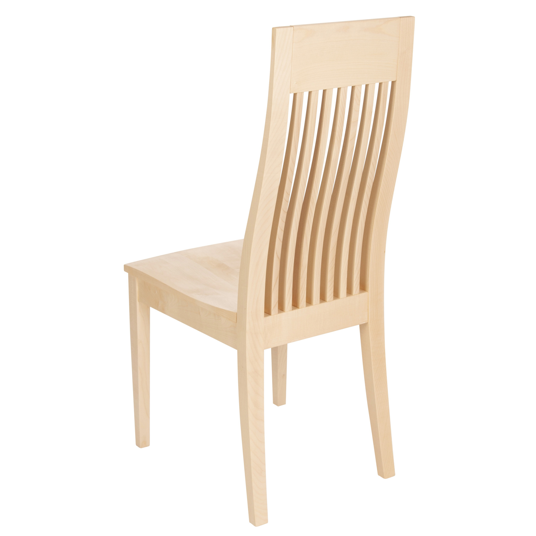 Stuhl Ahorn massiv, geölt - Holzstuhl 1390 mit geölter Oberfläche aus