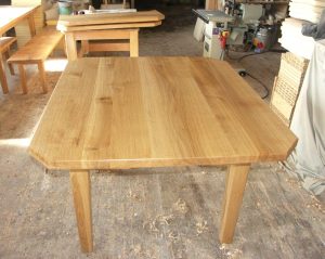 Ansteckplatten Massivholz Tisch 20300-1